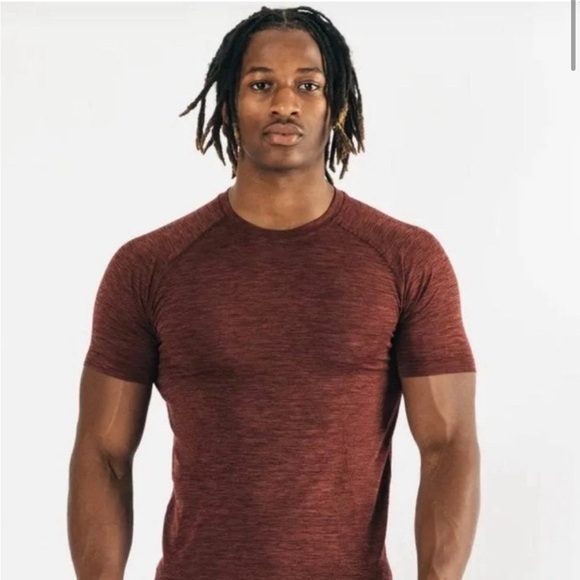 Alphalete Hero Seamless Tee Sparrow Short Sleeve Size XL - Picture 1 of 8